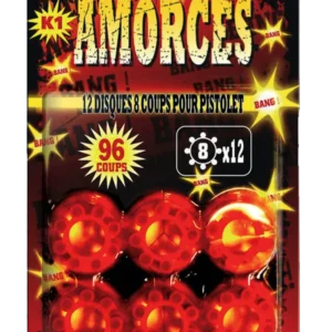 AMORCES 8 COUPS POUR PISTOLET NP