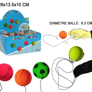 BALLES REBONDISSANTES AVEC BRACELET