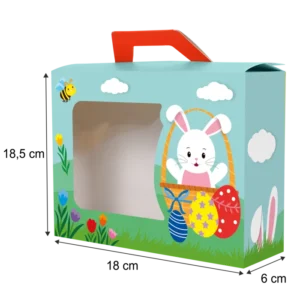 BOITE CARTON PAQUES 18x6x13,5CM