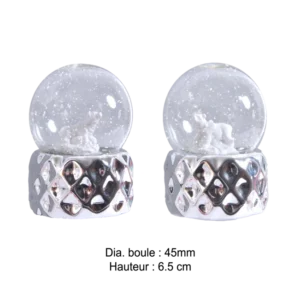 BOULE A NEIGE 45MM OURS 2ASS