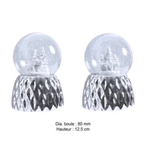 BOULE A NEIGE 80MM BICHE 2ASS