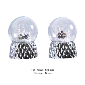 BOULE A NEIGE 100MM MAISON