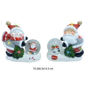 BOULE A NEIGE NOEL LUMINEUSE