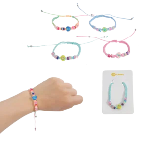 BRACELET PERLES MULTICOLORES 4ASS