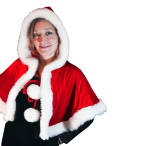 CAPE DE NOEL AVEC CAPUCHE