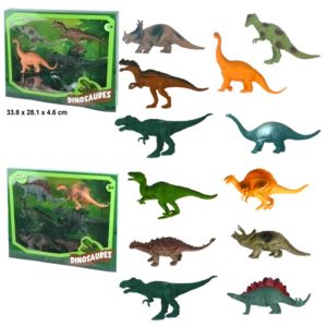 COFFRET 6 DINOSAURES PVC