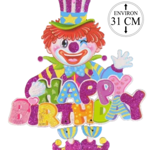 DECORATION HAPPY BIRTHDAY 27x31CM