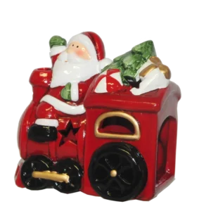 DECORATION PERE NOEL SUR TRAIN
