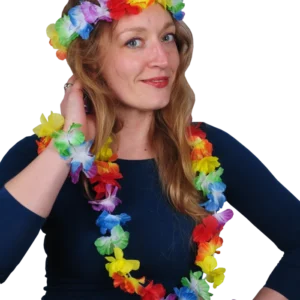 ENSEMBLE FLEURI - COURONNE, COLLIER, BRACELETS