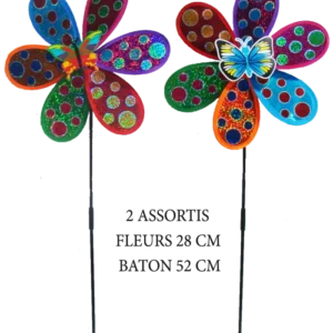 MOULIN A VENT FORME FLEUR