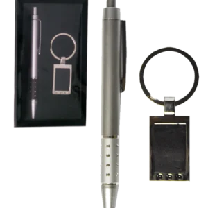 PARURE STYLO ET PORTE CLE PLAQUE