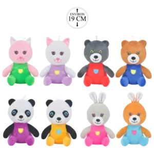 PELUCHE ANIMAUX 19CM