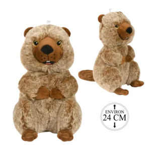 PELUCHE CASTOR 24CM (scol 6)