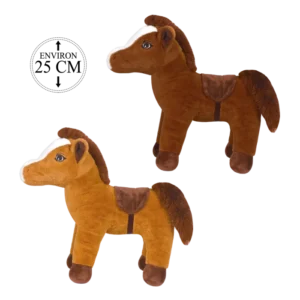 PELUCHE CHEVAL 25CM