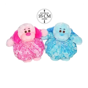PELUCHE CHIEN BOULE 25CM
