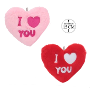 PELUCHE COEUR 15CM