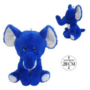 PELUCHE ELEPHANT ASSIS 28CM (scol 20)