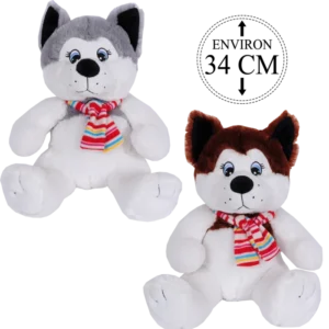 PELUCHE HUSKY 34CM