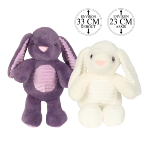 PELUCHE LAPIN 23CM
