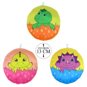 PELUCHE OVALE DECOR DINOSAURE 13CM