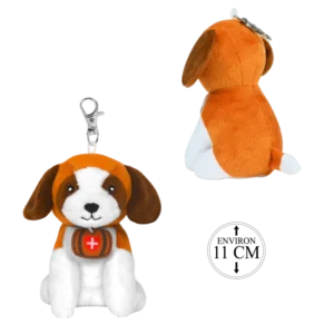 PELUCHE PORTE CLES ST BERNARD 11CM