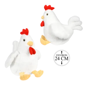 PELUCHE POULE 24CM