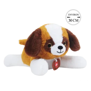 PELUCHE ST BERNARD COUCHE 30CM