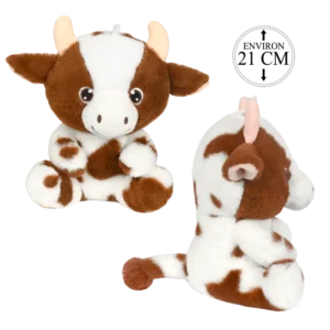 PELUCHE VACHE 21CM