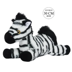 PELUCHE ZEBRE COUCHE 30CM