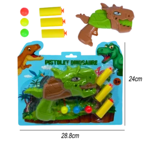 PISTOLET DINOSAURE FLECHES ET BALLES