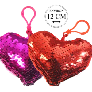 PORTE CLE COEUR 12CM