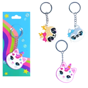 PORTE CLES TETE ANIMAL MIGNON 3ASS