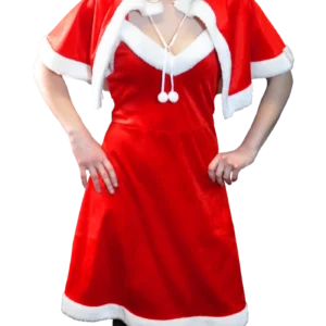 ROBE COURTE AVEC CAPE