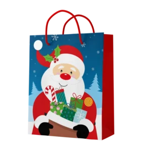 SAC PAPIER 22,5*19*10cm PERE NOEL (scol 50)