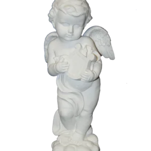 STATUT ANGE DEBOUT AVEC LYRE