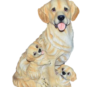 STATUT LABRADOR AVEC SES CHIOTS