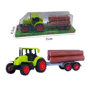 TRACTEUR AVEC REMORQUE A FRICTION